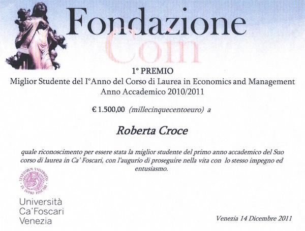 Diploma Roberta Croce
