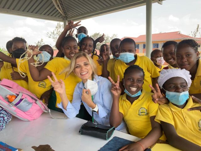 La signora Conte in Kenya
