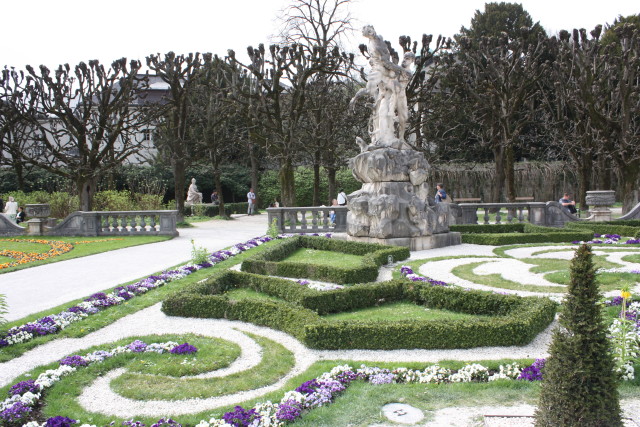 Giardini del castello di Mirabell a Salisburgo