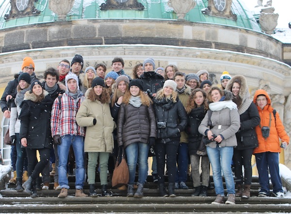 Vor dem Sans Souci Schloss